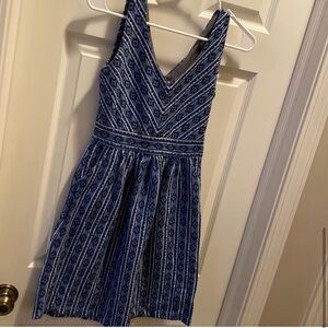 Maeve print dress, a-line midi.